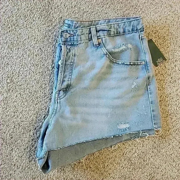 Denim High Rise Wild Fable Shorts Size 17 - Picture 6 of 6